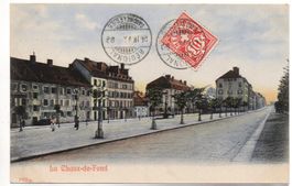 LA CHAUX-DE-FONDS - gel. 1906 Regional Postauto-Post