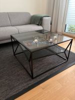 Couchtisch 75x75 Metall/Glas