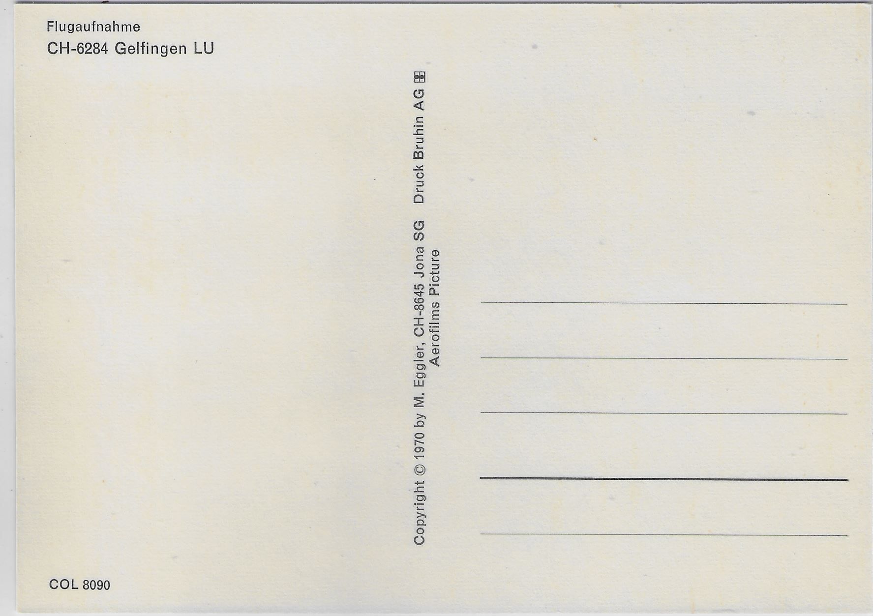 Cartoline postali: Flugaufnahme Gelfingen LU – Antico da Ettingen venduto da Kartenplanet 1