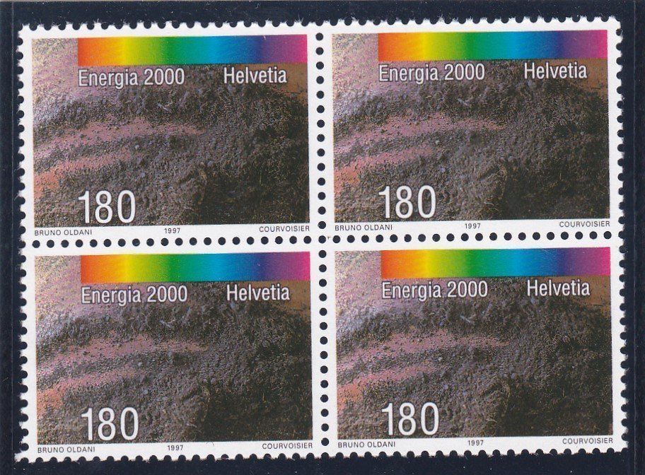 Alle Briefmarken: Postfrisch 4er Block  Energie 2000 1997 – Neu (gemäss Beschreibung) aus Schliern b. Köniz von joni20 3