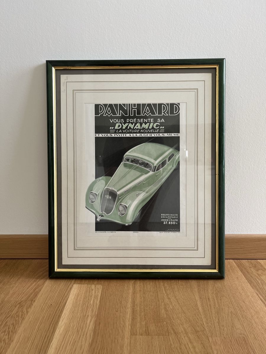 Poster & Bilder: Affiche ancienne sous cadre – Gebraucht aus Genève von Df_10