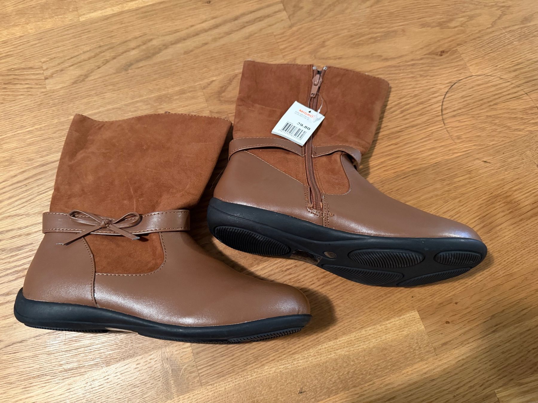 Scarpe per ragazze: Neue braune Mädchen Stiefel, Grösse 34 – Nuovo e nell'imballaggio originale da Bettlach venduto da Tradenet100 2