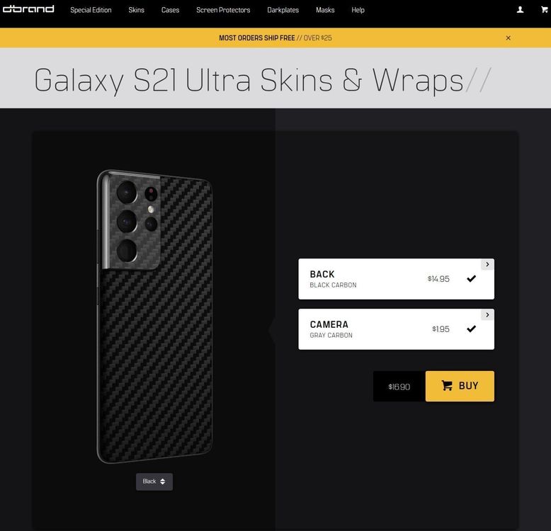 Galaxy S21 Ultra Dbrand GRIP Case + Skin Kaufen auf Ricardo