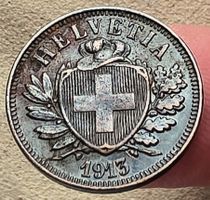 SCHWEIZ 2 RAPPEN 1913 *RAR*