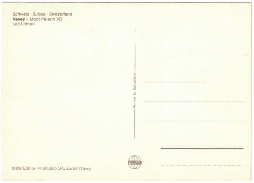 Cartoline postali: Vevey - 5 Bild AK – Usato da Binningen venduto da Mountainrider 1