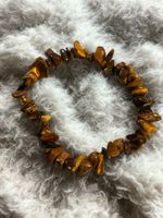 Splitterarmband Tigerauge, 19cm.