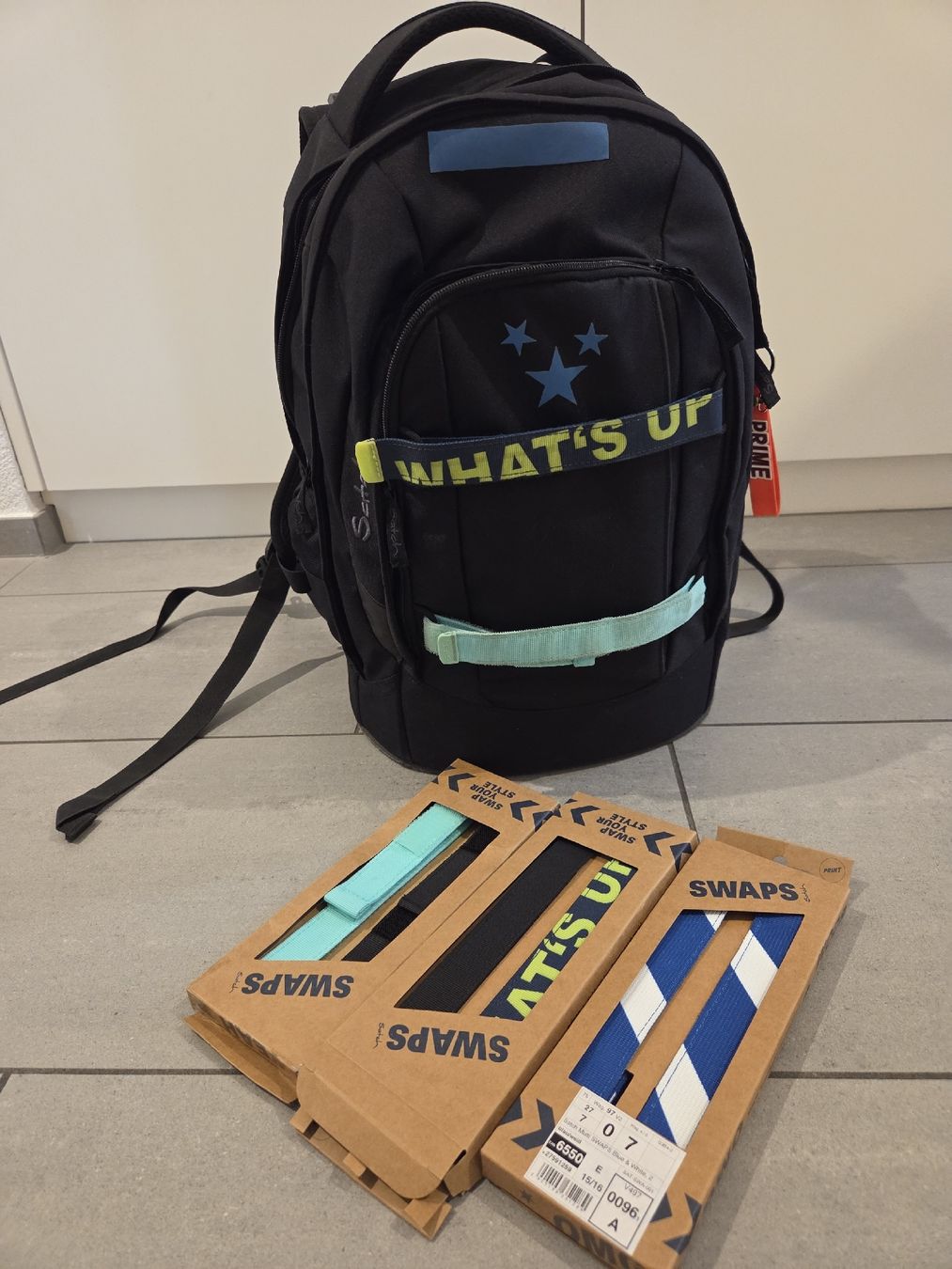 Satch Rucksäcke: Satch Rucksack Pack, blackjack schwarz inkl. Swaps – Gebraucht aus Buchs ZH von Solletico