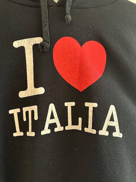 Maglioni & Felpe: I love Italia Kapuzenpullover mit Mitteltasche M – Usato da Wald AR venduto da vto_pp65 2