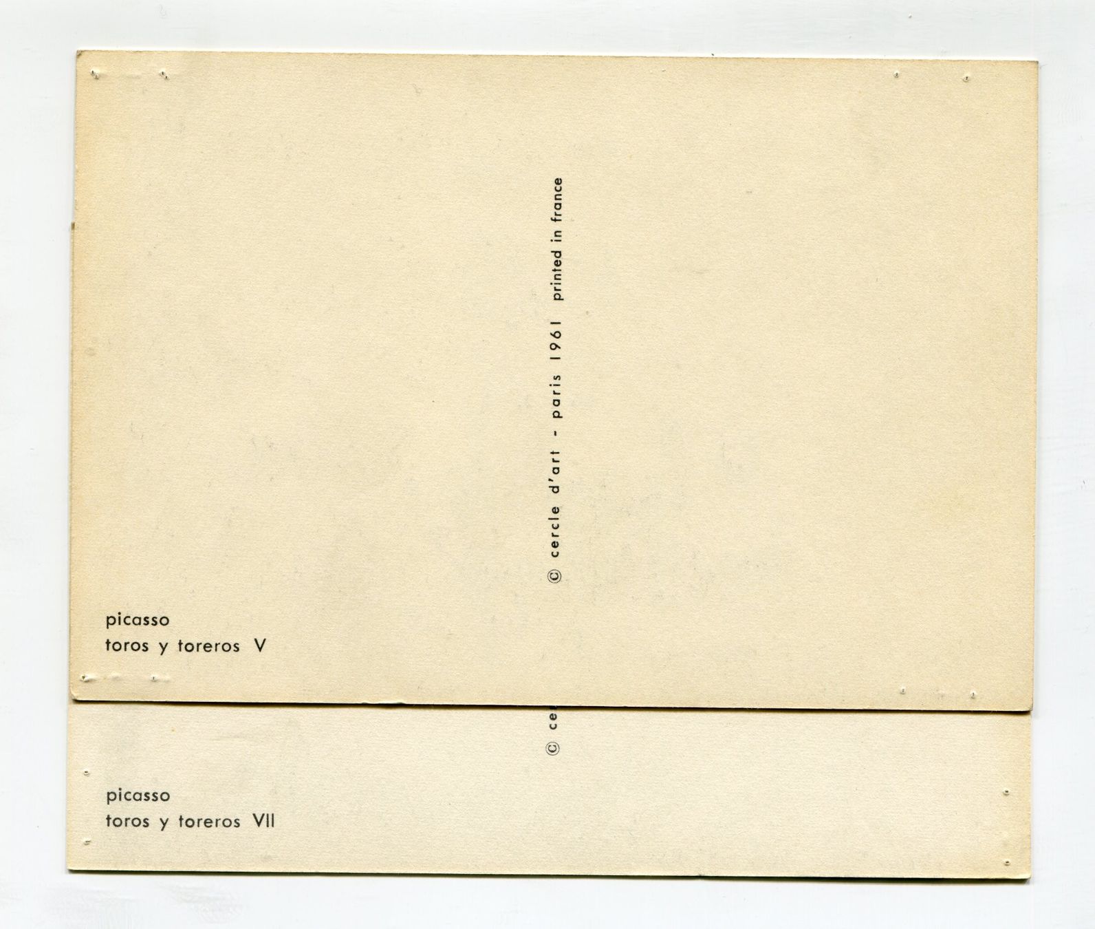 Cartoline postali: Kunstpostkarten Set - Picasso - 1961 – Nuovo (secondo la descrizione) da Thayngen venduto da Flomibrocki_1 3