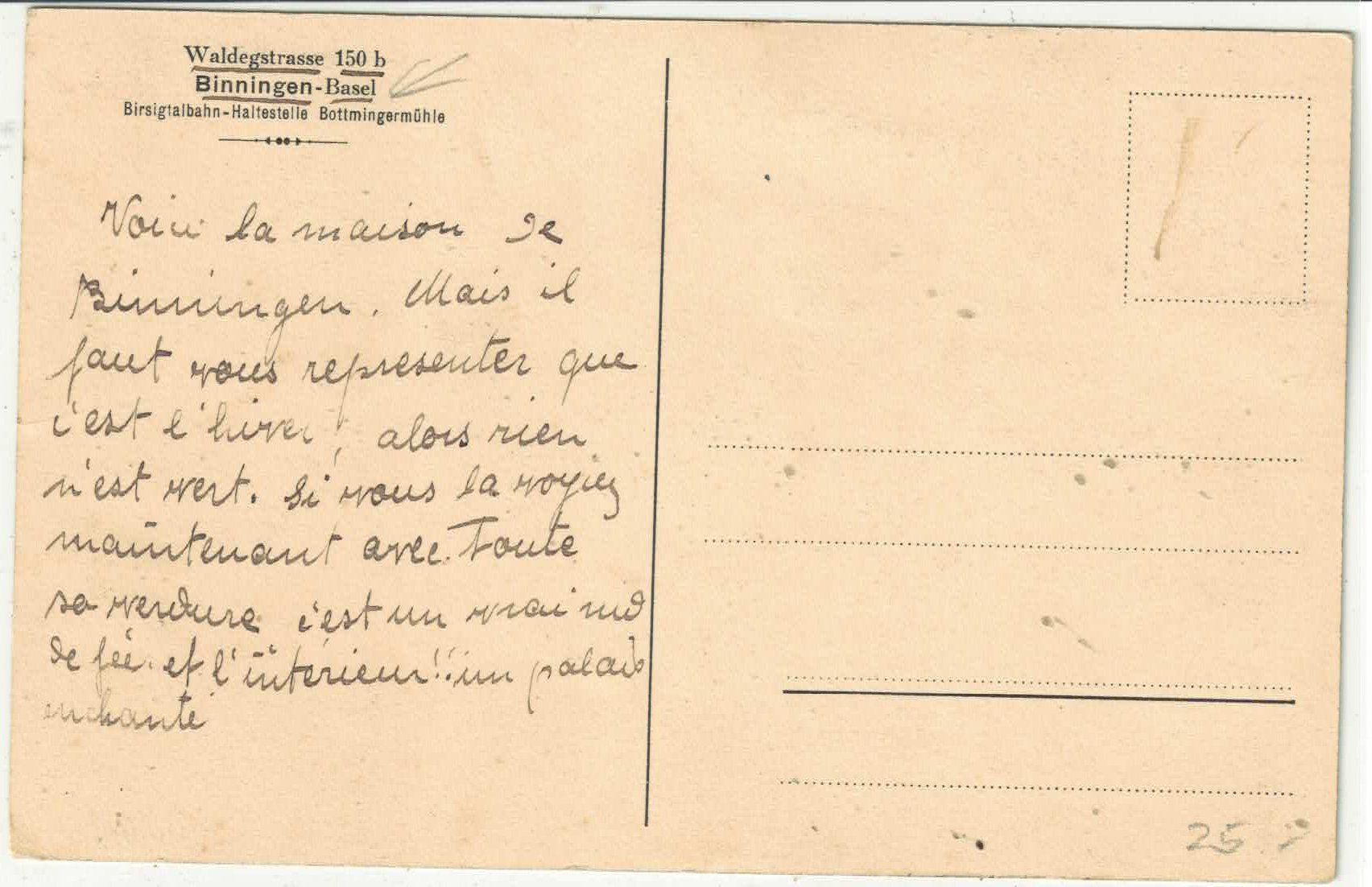 Cartoline postali: Binningen - Waldheim – Usato da Ettingen venduto da Kartenplanet 1