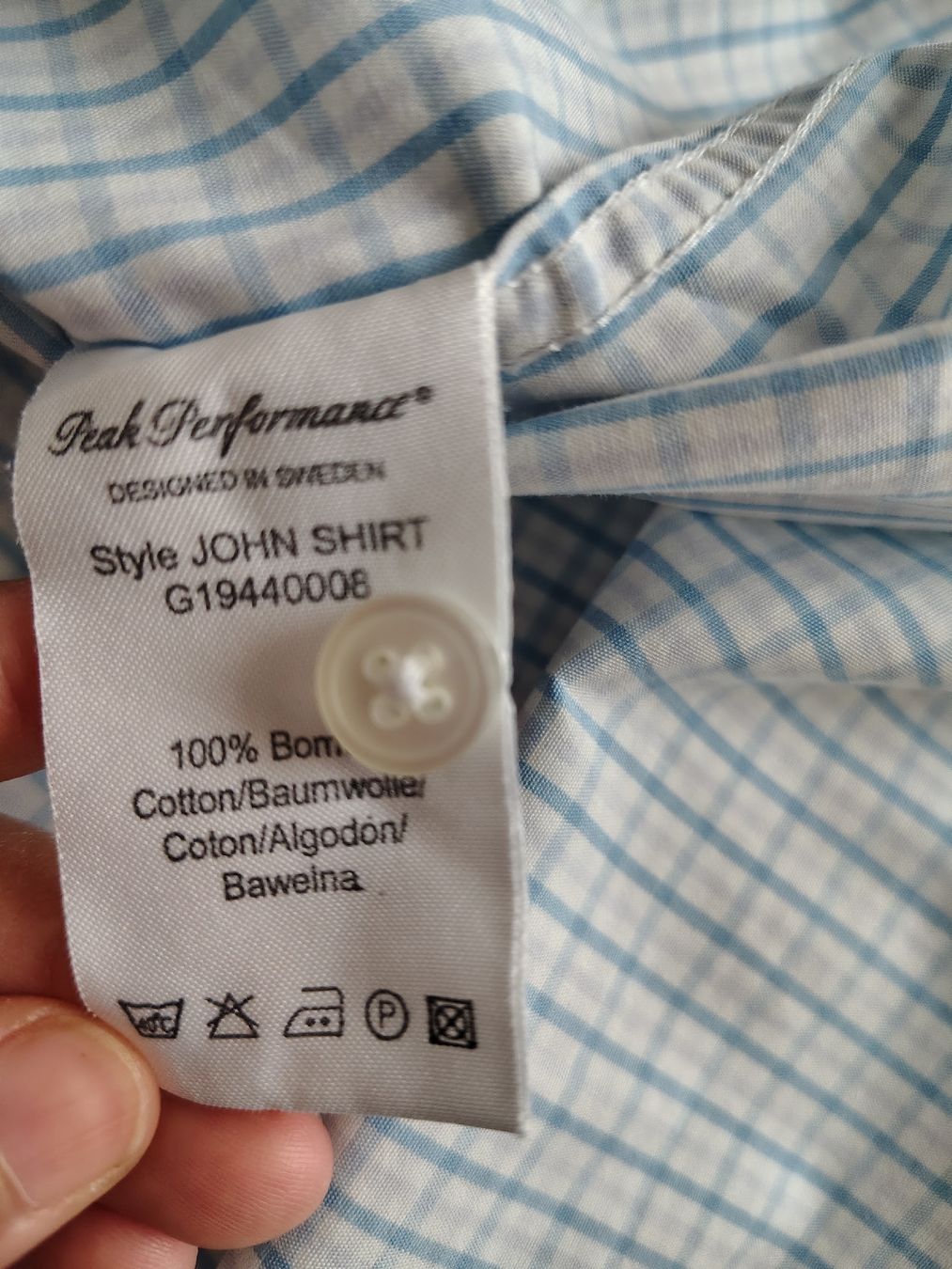 Peak Performance Camicie: Peak Performance Hemd Gr. L Hellblau – Usato da Stäfa venduto da krp54 3