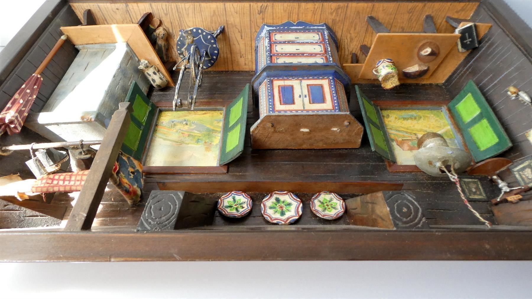 Kit di modellismo & Modellini statici: antike 3D Diorama Interior Schattenbox Bild Innenszene – Usato da Frauenfeld venduto da Astra13 5