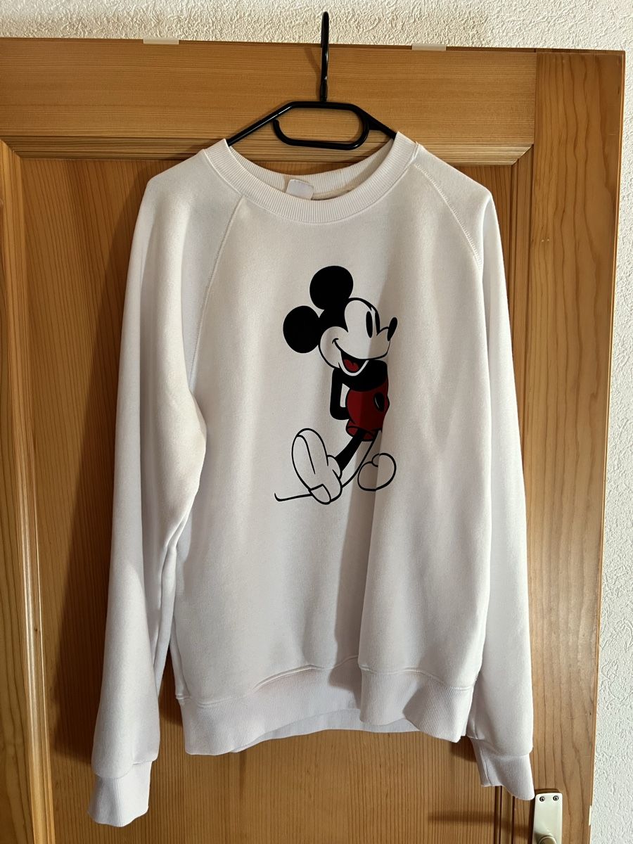 Sweat Mickey Mouse Blanc Vintage Tendance L (D'occasion) à