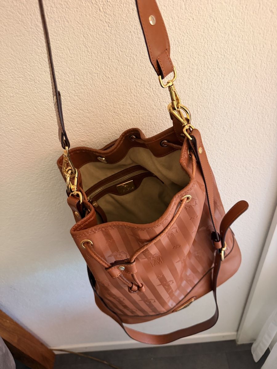 Borse da donna: Maison Mollerus Beuteltasche Leder cognac Farbe – Usato da Bern venduto da IlaCo 4