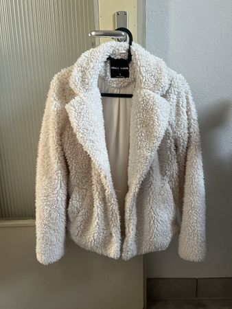 Tally Weijl Teddy Jacke, creme weiss, Grösse S