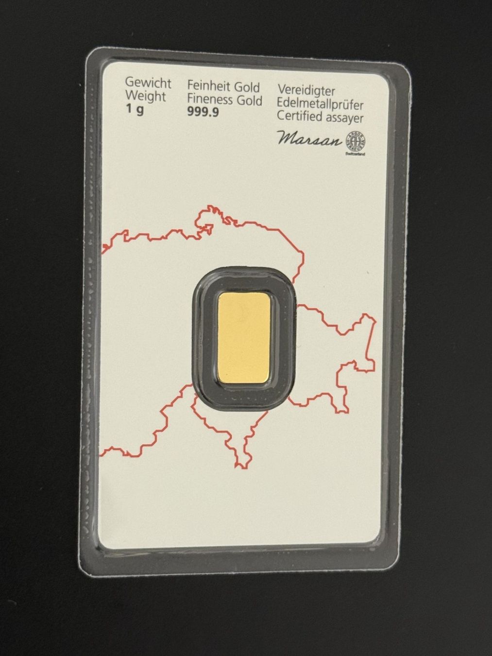 Edelmetalle: Goldbarren 1g Kantonal Bank – Neu und originalverpackt aus Untersiggenthal von byiggy 1