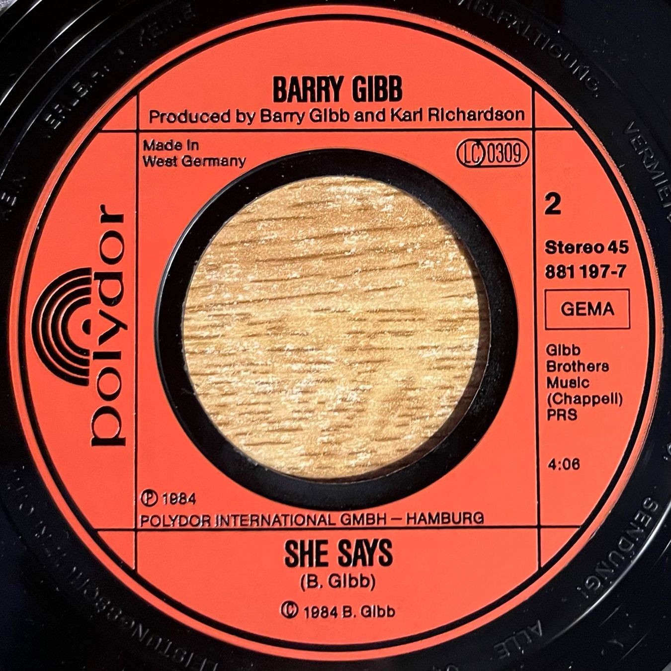 Dischi in vinile: BARRY GIBB - SHINE SHINE – Usato da Bussigny venduto da vinyl-pas-cher 3