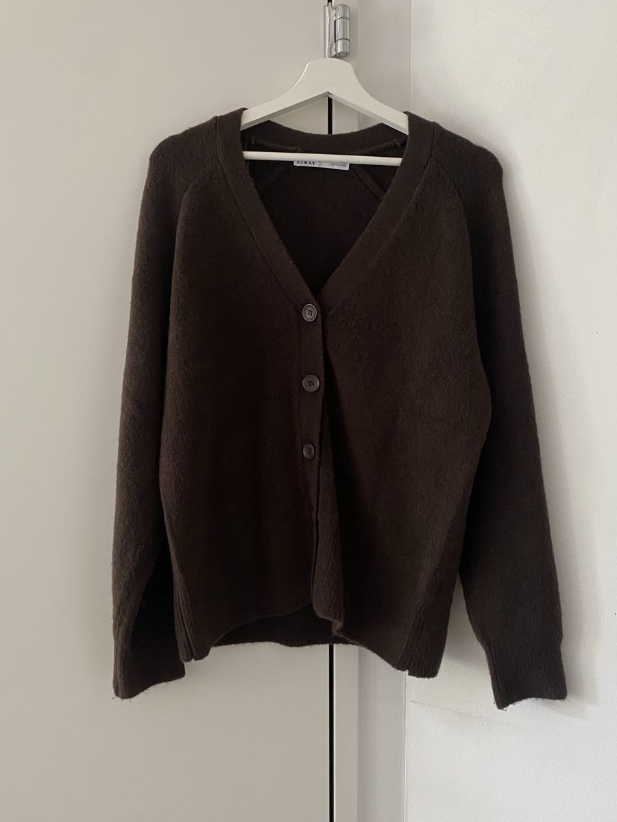 Zara Maglioni & Felpe: Zara Cardigan chocolate brown – Usato da Weggis venduto da joe_f65l
