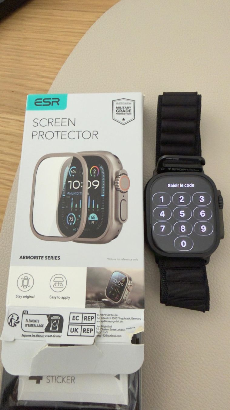 Apple Smartwatch: Apple Watch Ultra 3 GPS+Cel, 49mm, Titanium Case black – Usato da Saillon venduto da Roduitpa 2