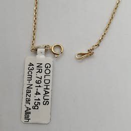 Ketten: Echt 14K Gold - Nazar, Allah Kette – Gebraucht aus Luzern von Luzern-Goldhaus 2