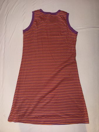 Kleid Streifen Lila Orange guter Zustand