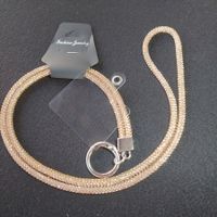 Handy-Strasskette Farbe bronce 47cm, inkl.Befestigungschlip