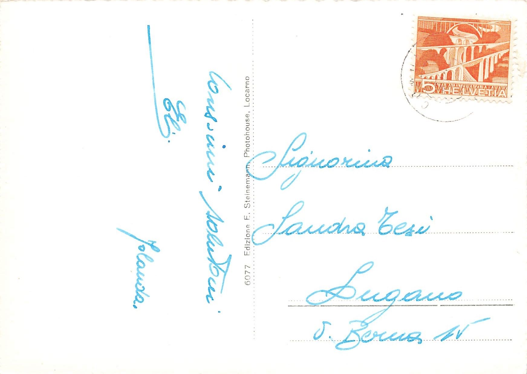 Cartoline postali: Motivo val onsernone G – Usato da Biasca venduto da Blenio71 1