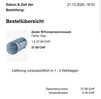 Packsack / kompressionssack Deuter Größe M