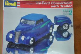 37 Ford Convertible with Trailer Bausatz von Revell
