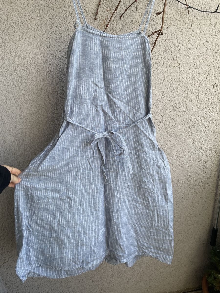 Kleider: Agnes b. Paris blaues Leinenkleid, Gr. S – Neu (gemäss Beschreibung) aus Zürich von vik_isi 4