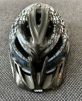 Velohelm von Uvex, grau/schwarz, Grösse 52 - 57 cm