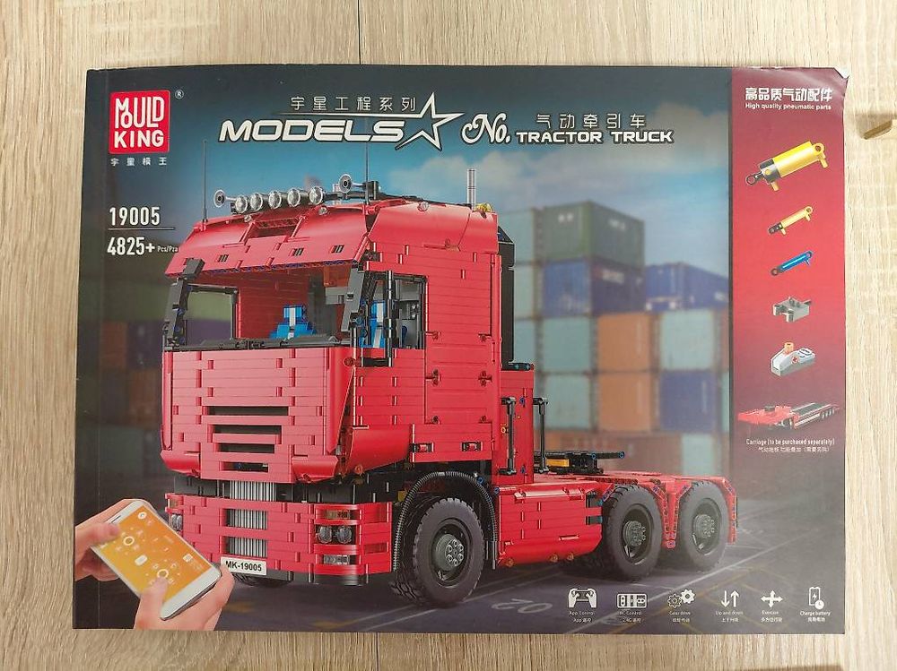 Mould King 19005 Zugmaschine Tractor u Auflieger 19005T (Gebraucht) in ...