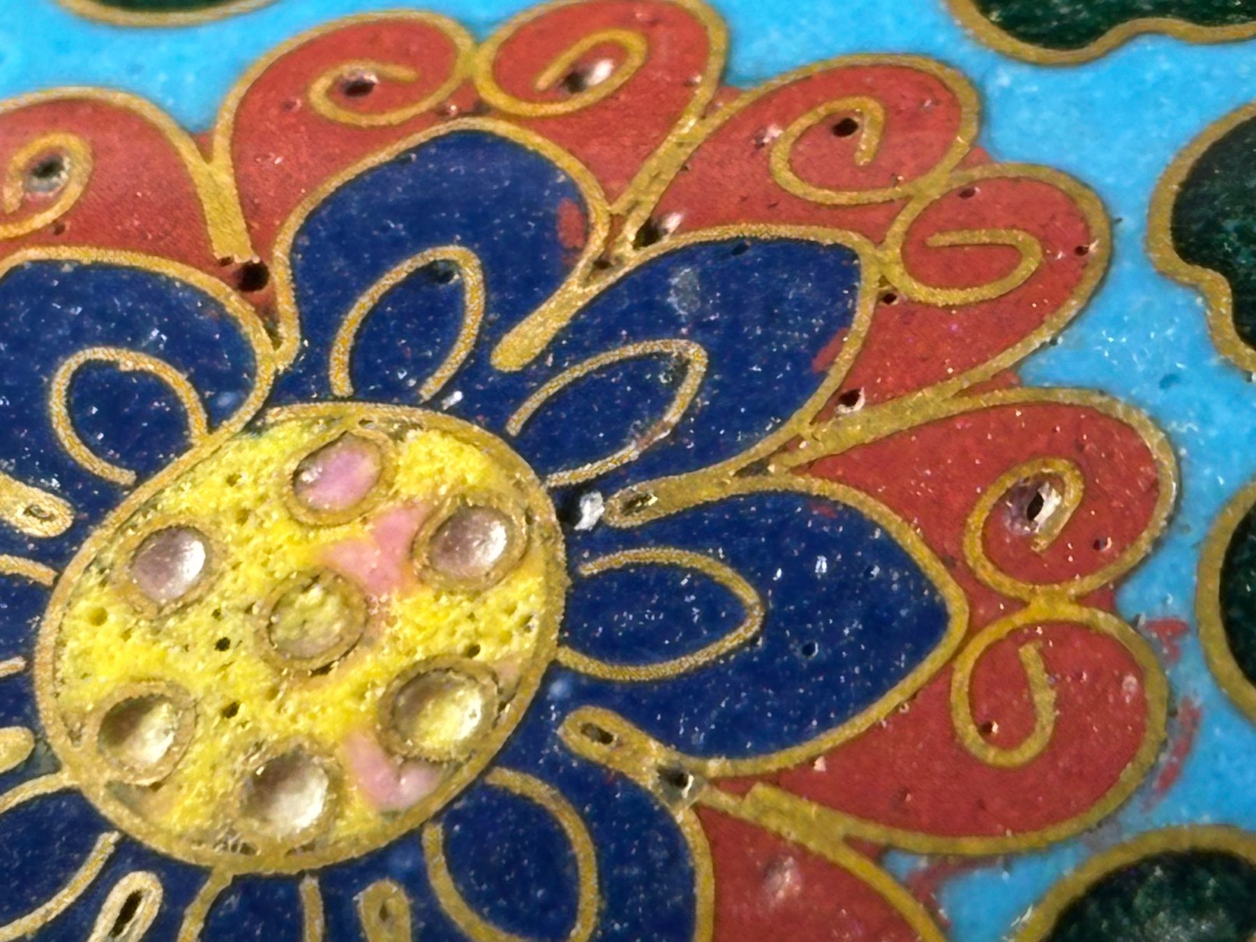 Teiere: Teekännchen Messing Email Cloisonné Japan – Usato da Hinwil venduto da DaniBachman 7