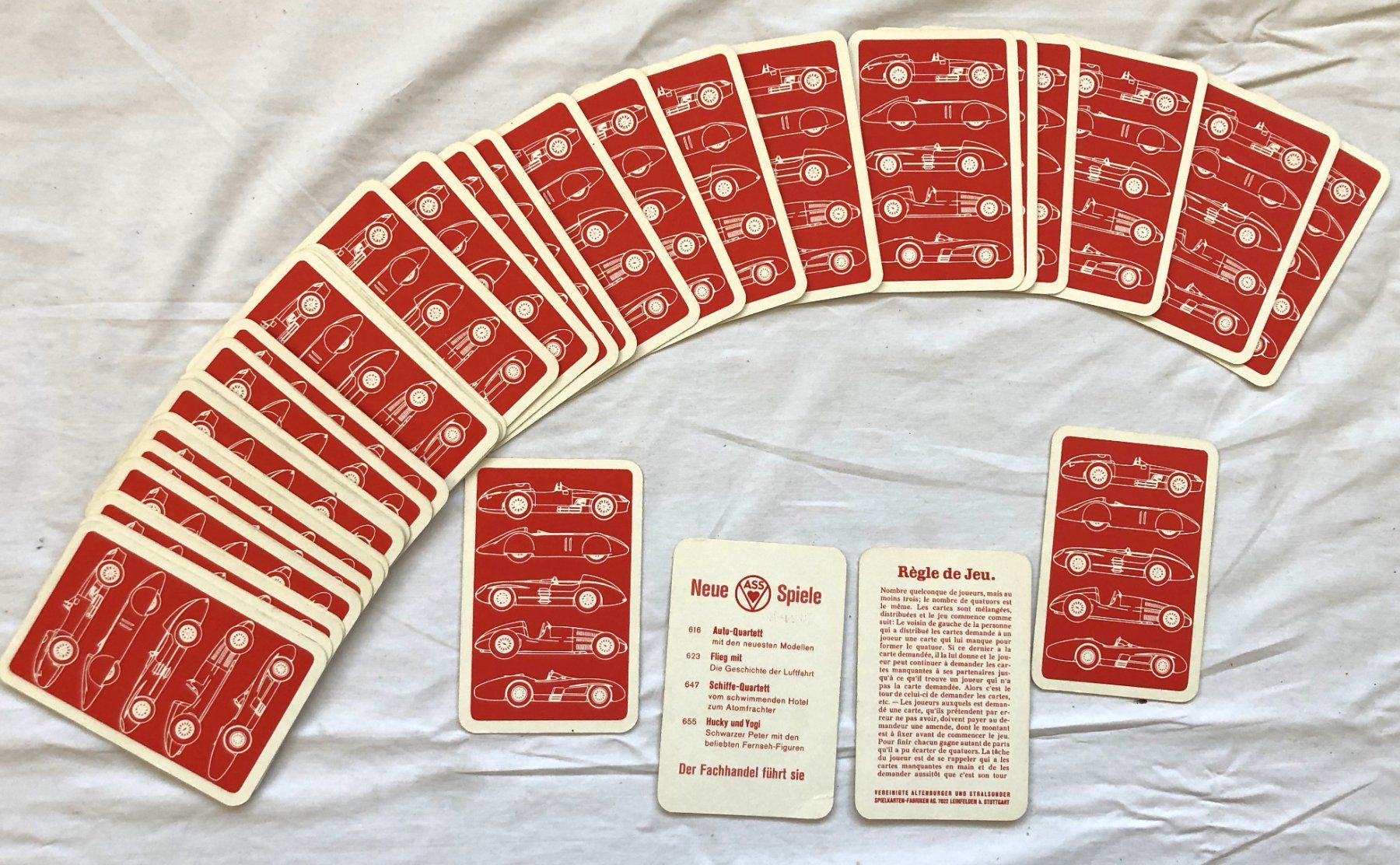 Giochi: Quartett - RENNWAGEN - ca.1969 – Usato da Schaffhausen venduto da durruti 3