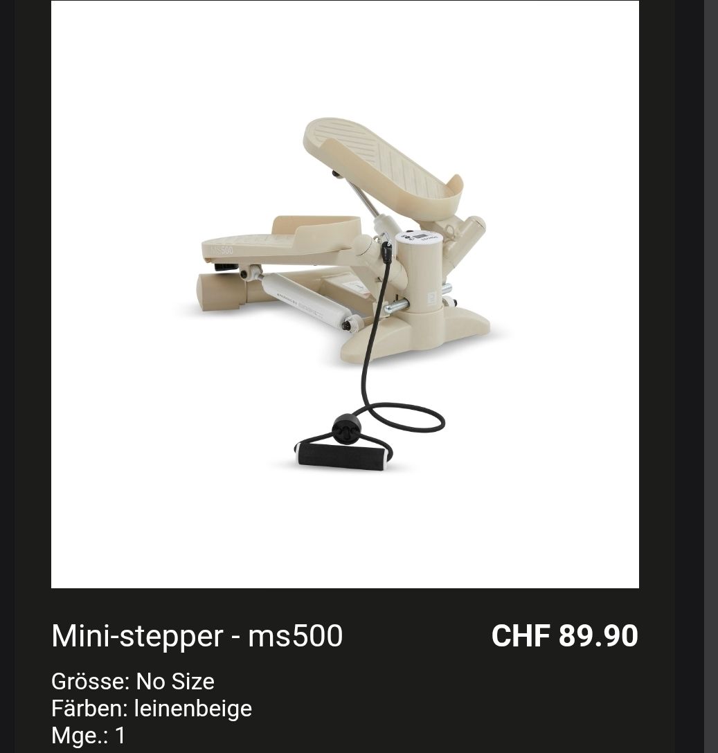 Decathlon Hometrainer: Mini-Stepper neuwertig – Neu (gemäss Beschreibung) aus Zürich von bobesponja46 1