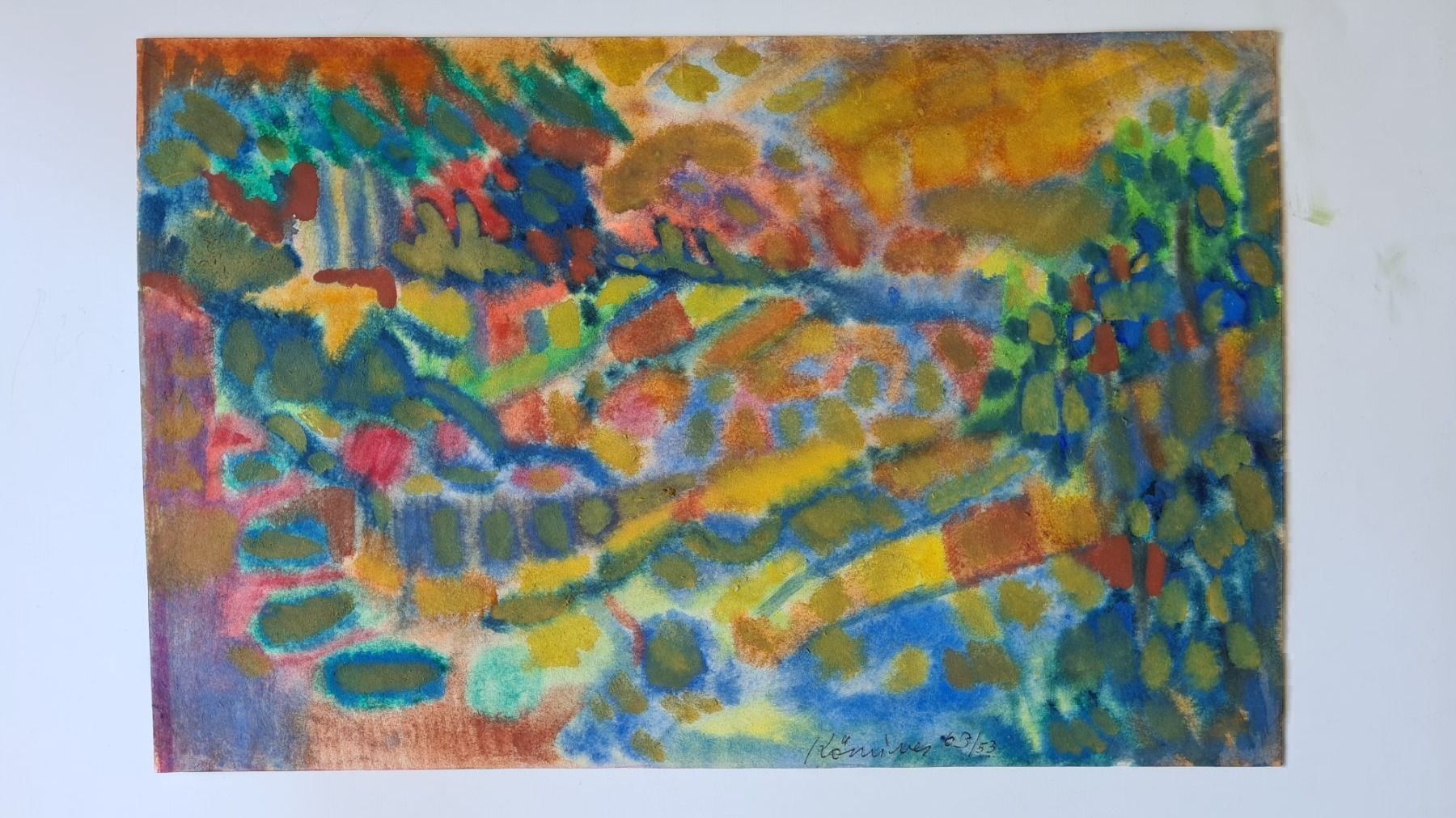Dipinti: Ferenc Kömives Orig. Gouache sig. Dat. – Usato da Emmenbrücke venduto da Kunstankaufverkauf9