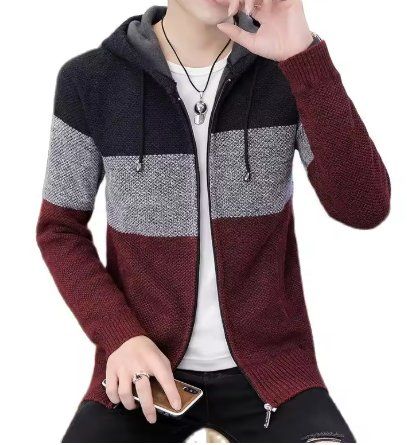 Cooles Herren Hoodie im Stricklook Gr. L - 225099