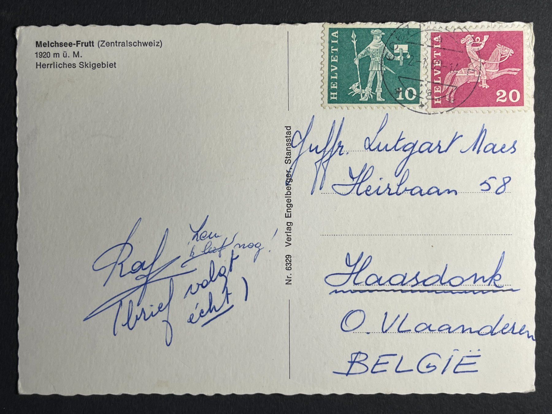 Cartoline postali: Melchsee-Frutt - Skigebiet – Usato da Steg VS venduto da _vinci_ 1