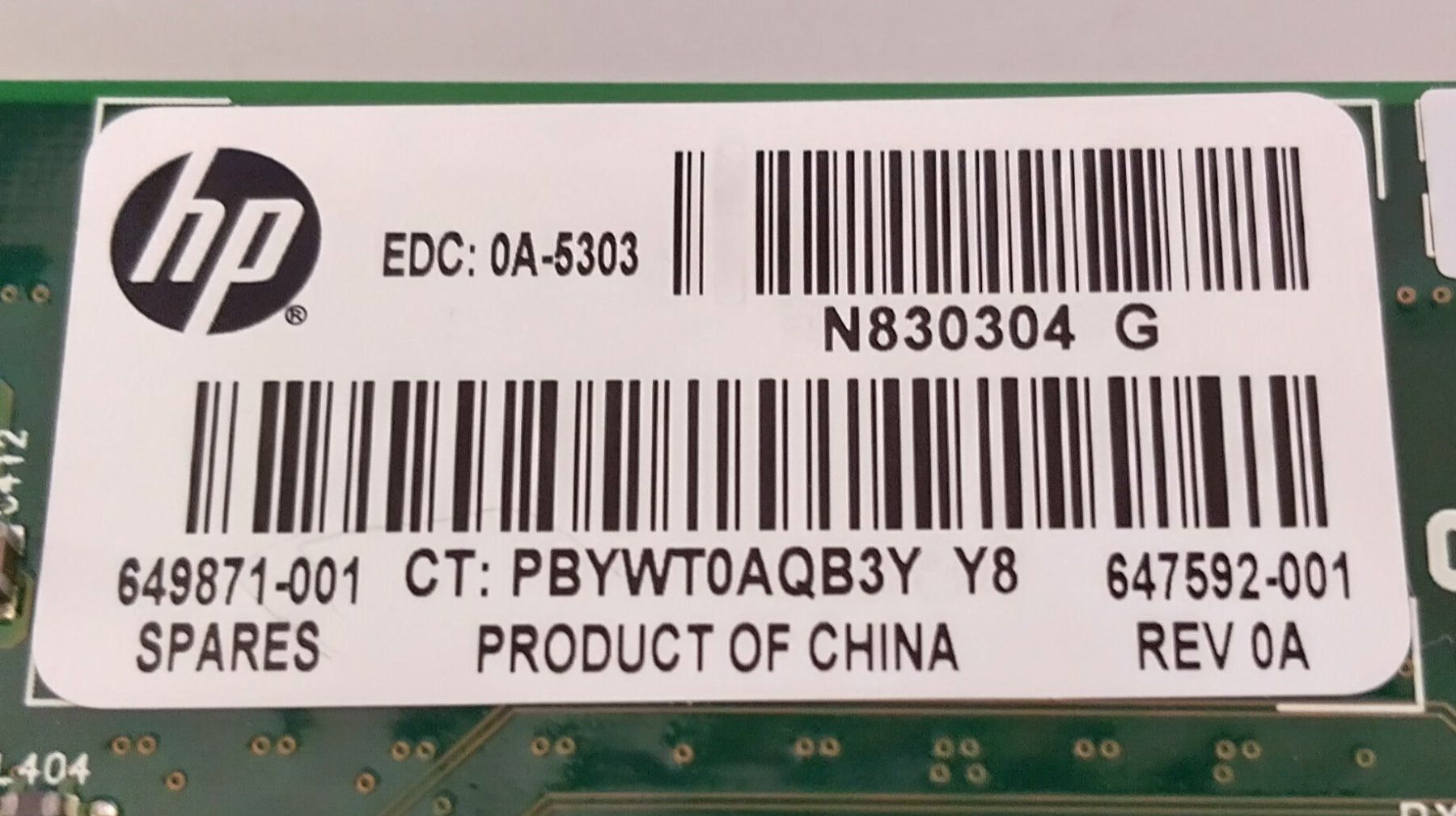 Hewlett Packard Unità & Adattatore: HP Netzwerkadapter 331T 1Gbps PCI-E - 649871-001 – Usato da Luzern venduto da tEcNeC 2