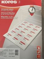 Universal Etiketten 48,5 x 16,9 mm - 100 Blatt