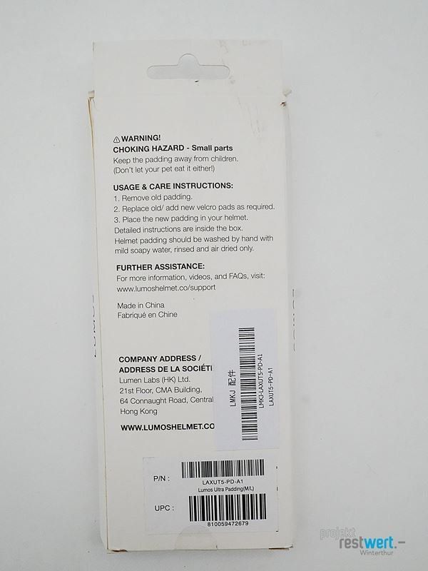 Helme: LUMOS Helmet Padding Ultra – Neu (gemäss Beschreibung) aus Winterthur von Restwert_Winterthur 2