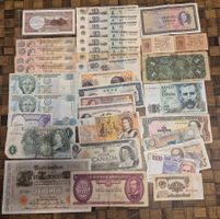 35 Banknoten aus verschiedenen Ländern ab  1 Fr.!!