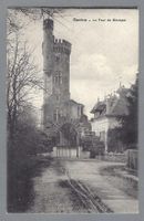 GENÈVE 1906, CHAMPEL, MARKE MIT. PF RAHMEN UNTERBROCHEN