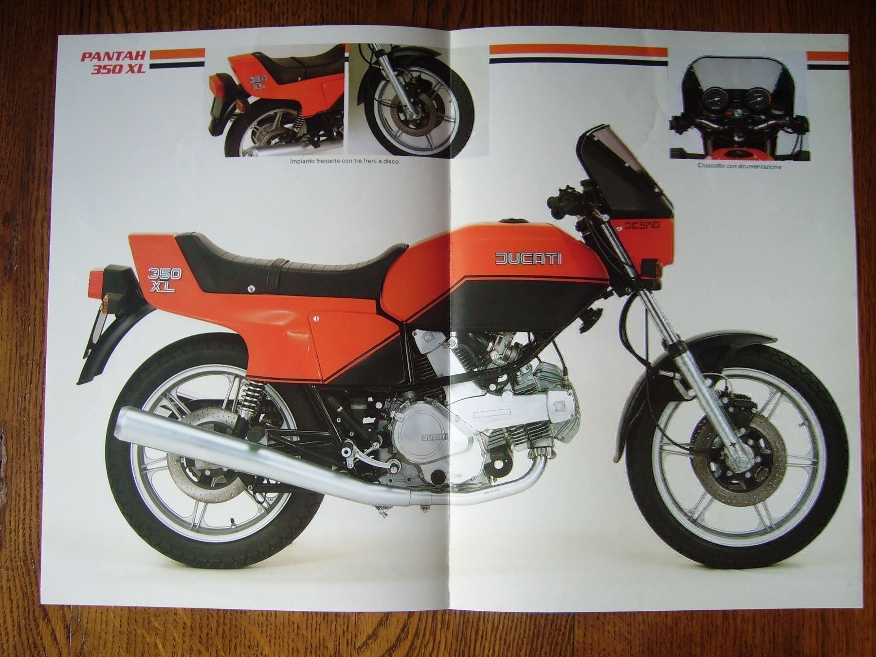 Ducati Dokumente: Prospectus DUCATI PANTAH 350 XL Desmo – Neu und originalverpackt aus courtetelle von bmwhp2 1