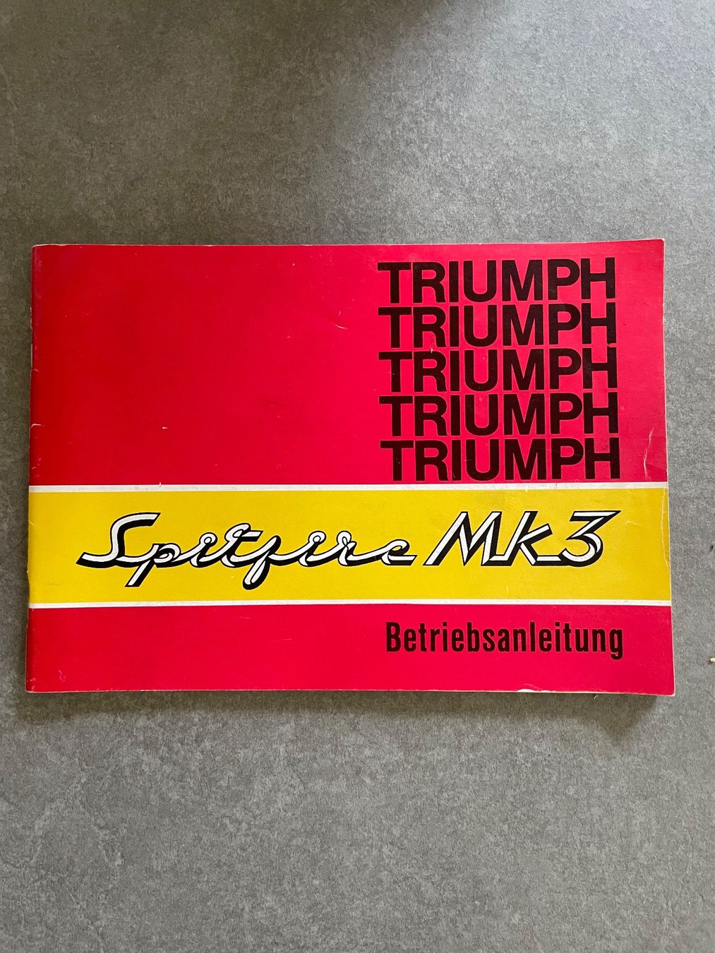 Libri: Betriebsanleitung Triumph MK3 – Nuovo (secondo la descrizione) da Uitikon Waldegg venduto da Schnugg3