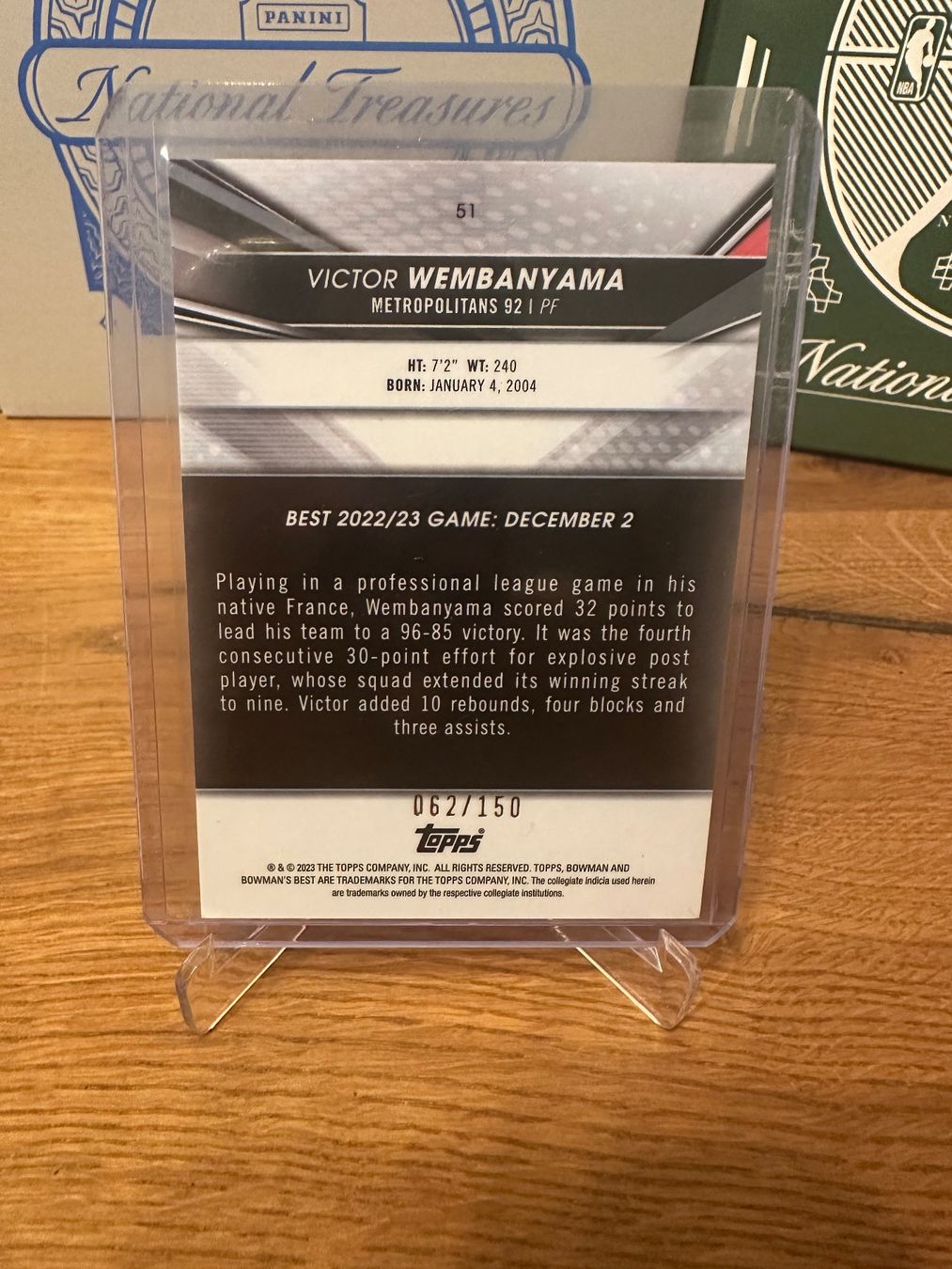 Nba Carte collezionabili: Victor Wembanyama Bowman /150 – Usato da Vullierens venduto da Gaara04 1