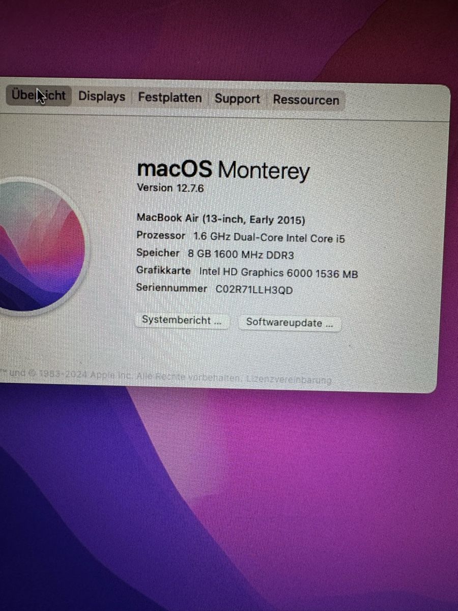 Apple Notebook: MacBook Air 13-inch, – Difettoso da Adliswil venduto da Busys 1