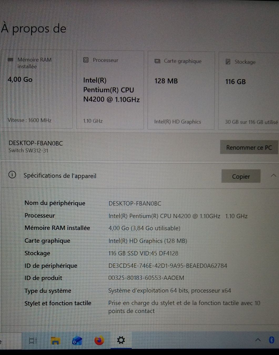 Acer Portables: 🌟 Acer Switch 3, fonctionne tip top! 🌟 – D'occasion à Vollèges par delph78 1