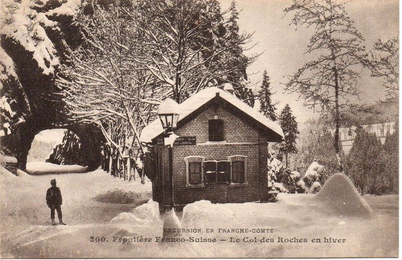 LE COL DES ROCHES en hiver - Frontière Franco-Suisse (Neu (gemäss ...