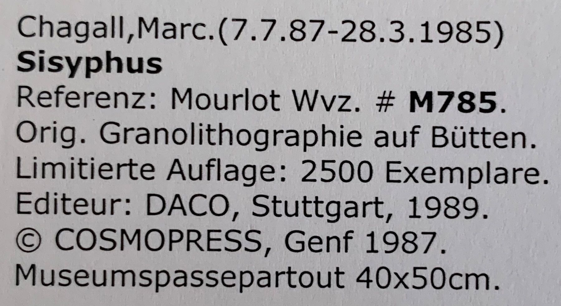 Grafica & Litografie: Marc Chagall    "Homer Die Odyssee"    3 Lithographien – Usato da Nennigkofen venduto da waltraub 5